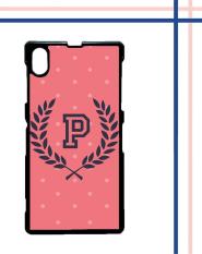 Casing gambar motif HARDCASE untuk hp Sony Xperia Z2 pink polkadot T0200