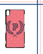 Casing gambar motif HARDCASE untuk hp Sony Xperia Z3 pink polkadot T0200