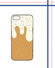 Casing HARDCASE Bergambar Motif Untuk iPhone 5 / iPhone 5S / iPhone SE Es Krim E0530 Case Cover