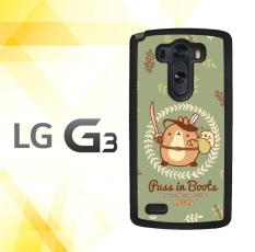Casing HARDCASE Bergambar Motif Untuk LG G3 Non Stylus Molang Puss in Boots E1511 Case