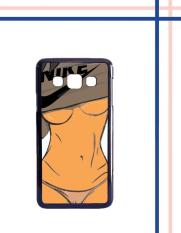 Casing HARDCASE Bergambar Motif Untuk Samsung Galaxy A3 2015 SM-A300 Sexy Naked Girl in Nike H0018 Case