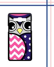 Casing HARDCASE Bergambar Motif Untuk Samsung Galaxy A5 2015 SM-A500 Owl Chevron Polkadot E1755 Case