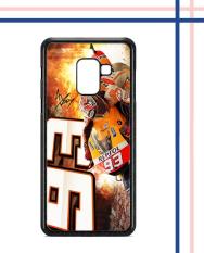 Casing HARDCASE Bergambar Motif Untuk Samsung Galaxy A8 2018 Honda Wing Marquez 93 W5021 Case