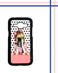 Casing HARDCASE Bergambar Motif Untuk Samsung Galaxy J1 2016 SM-J110 Camera Vintage Girl E0619