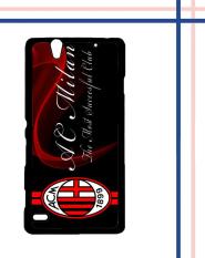 Casing HARDCASE Bergambar Motif Untuk Sony Xperia C4 Ac Milan logo Q12MN Case