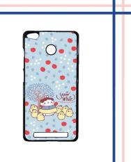 Casing HARDCASE Bergambar Motif Untuk Xiaomi Redmi 3S / Redmi 3X / Redmi 3 PRO Prime Molang Snow White E1512 Case
