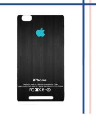 Casing HARDCASE Bergambar Motif Untuk Xiaomi Redmi 4A Prime Turquoise Apple Logo Dark Wood