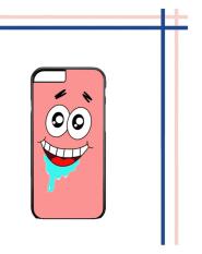 Casing HARDCASE untuk hp iPhone 6 6S Funny Patrick Star