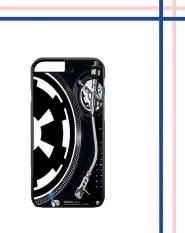 Casing HARDCASE untuk hp iPhone 6 6S Vinyl DJ Turntables Imperial Logo Star Wars