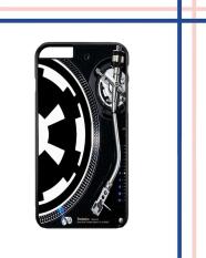 Casing HARDCASE untuk hp iPhone 6 Plus 6S Plus Vinyl DJ Turntables Imperial Logo Star Wars