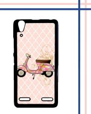 Casing HARDCASE untuk hp Lenovo A6000 A6010 A6000 Plus vespa classic pink L0796