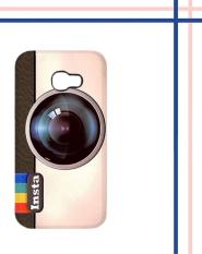 Casing HARDCASE untuk hp Samsung Galaxy A3 2017 Instagram
