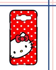 Casing HARDCASE untuk hp Samsung Galaxy E5 hello kitty red polka dotT0107