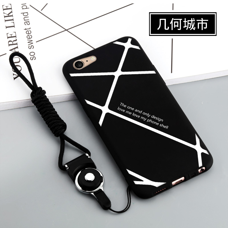 OPPO Casing HP Oppoa57 Casing A57 Jepang dan Korea Selatan Silikon Lunak Tali Gantungan