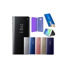 Casing Hp Cover Samsung S6 EDGE PLUS S7 EDGE S8 S8 PLUS Flip Cover Miror Case Clear View Stand Cover Hardcase