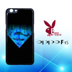 Casing OPPO F1s Custom Hardcase HP Fireblue Superman Logo L1890
