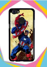 Casing OPPO F5 Custom Hardcase captain america vs spiderman Z0492 Case Cover