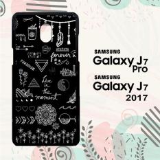 Casing Samsung J7 Pro | J7 2017 Custom Hardcase HP Black And White Quotes Pattern L0322