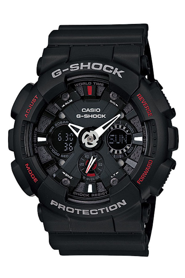 Casio G-Shock GA-120-1A - Jam Tangan Pria - Hitam - Resin Band