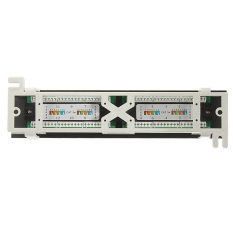 CAT5eprofesional RJ45 For Jaringan Penutup Mini Panel Rak Permukaan Dinding Penahan Braket 12 Port-Internasional