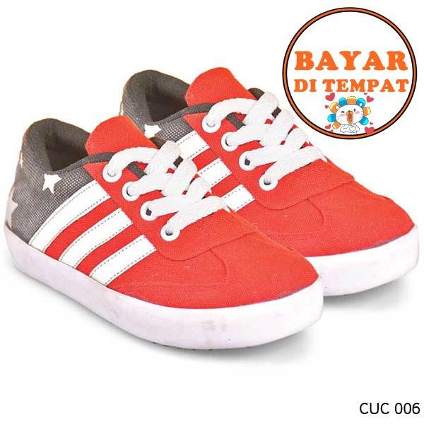 Cbr Six Sepatu Sneakers / Kets Anak Laki-Laki Keren Dan Trendy CUC 006 - Merah