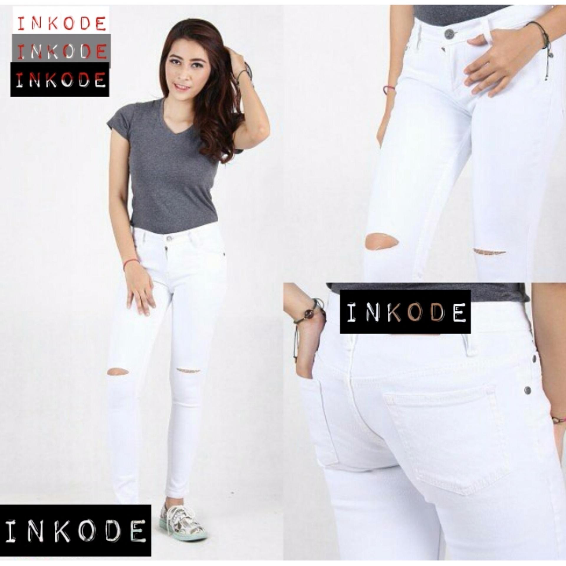 Celana Jeans Wanita – Premium Quality – Skinny Sobek Silet