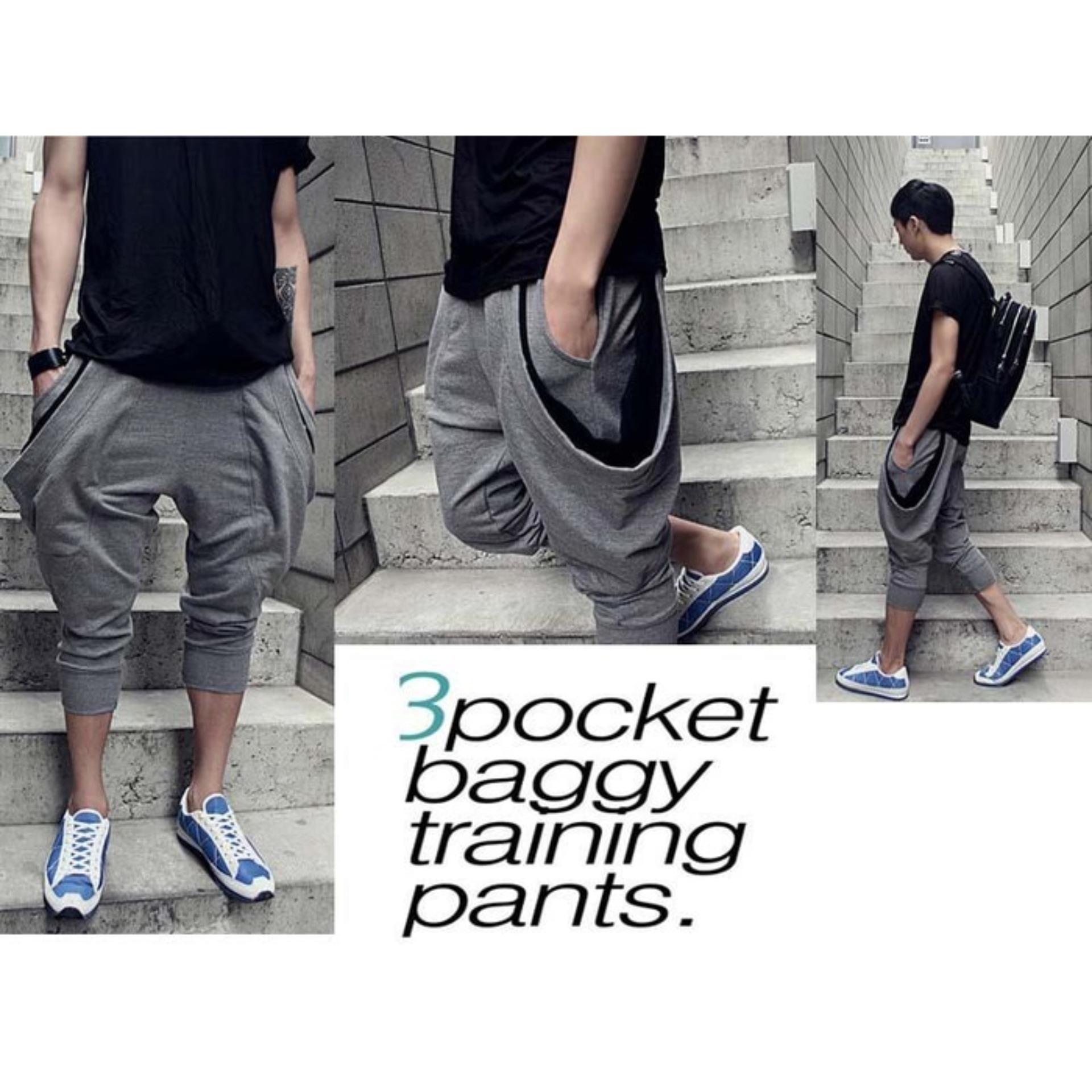 BaBa / Celana Pria / Jogger Pria / Celana Training / Fashion Pria / Celana Sport / Celana Chino Pria / Jogger Baggy Pants Sport 3 pocket - Korean Style Pria