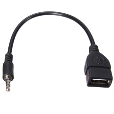 Channy 3.5 Mm Pria ALAT BANTU Audio Jack untuk USB 2.0 Tipe A Wanita Konverter OTG Kabel Adaptor Baru-Internasional