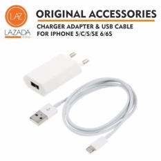 Charger Iphone & USB Cable 5/C/S/SE 6/S/S Design by Apple in California Assembled in China + ORIGINAL 100%