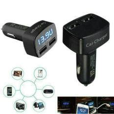 Charger Mobil 4 In 1 Dual USB 3.1A Car Charger Adapter Tegangan DC 5 V