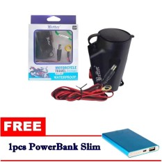 Charger Motor Waterproof Cas HP di motor FREE PowerBank Slim