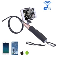 Chechang Nirkabel Endoskopi-iPhone Android WIFI Borescope Video Inspection Kamera. 2 Juta Piksel HD Ular Kamera Anti-Air USB HD 720 P 6 LED Endoskopi Industri untuk Android/Jendela/IOS (1 M) -Internasional