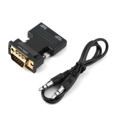 Cheer HDMI Betina Ke Vfa Adapter Mendukung Audio untuk Vgamonitorprojector- Intl