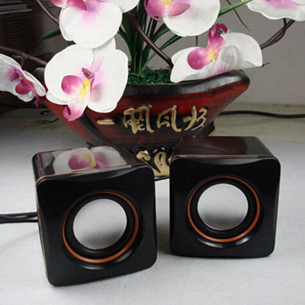 CHEER Mini Portable USB Audio Musik Player Speaker untuk IPhone IPad MP3 Laptop PC (Hitam)