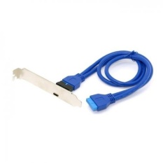CHENYANG Single Port USB 3.1 Type C USB-C Female to USB 3.0Motherboard 19pin Header Adapter with PCI Bracket Panel - intl