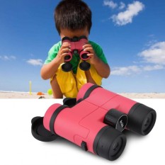 Anak Anak Luar Ruangan 8X30 Pembesaran Birding Teropong Teleskop Anak Mainan Hadiah (Merah Muda)-Internasional