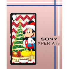 Christmas Mickey Mouse Q0219 Casing Custom Hardcase Hp Sony Xperia T3 Case Cover RH5V