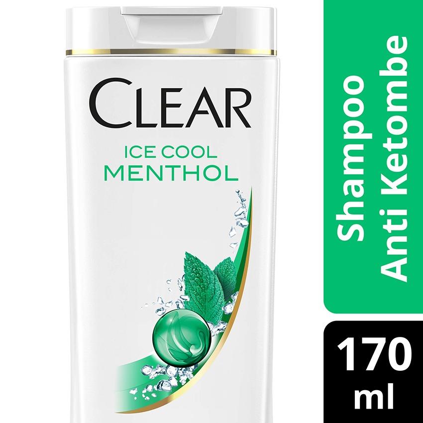 Clear Shampoo Anti Ketombe Ice Cool Menthol 170Ml-Twinpack