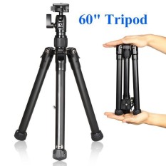 Clearance Harga Sunweb Portable Lightweight Aluminium Alloy Kamera Travel 4 Bagian Tripod (Hitam)-Intl