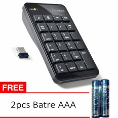 Cliptec AIR-RAPID 2.4GHz Wireless USB Numeric Keypad RZK222 - Hitam