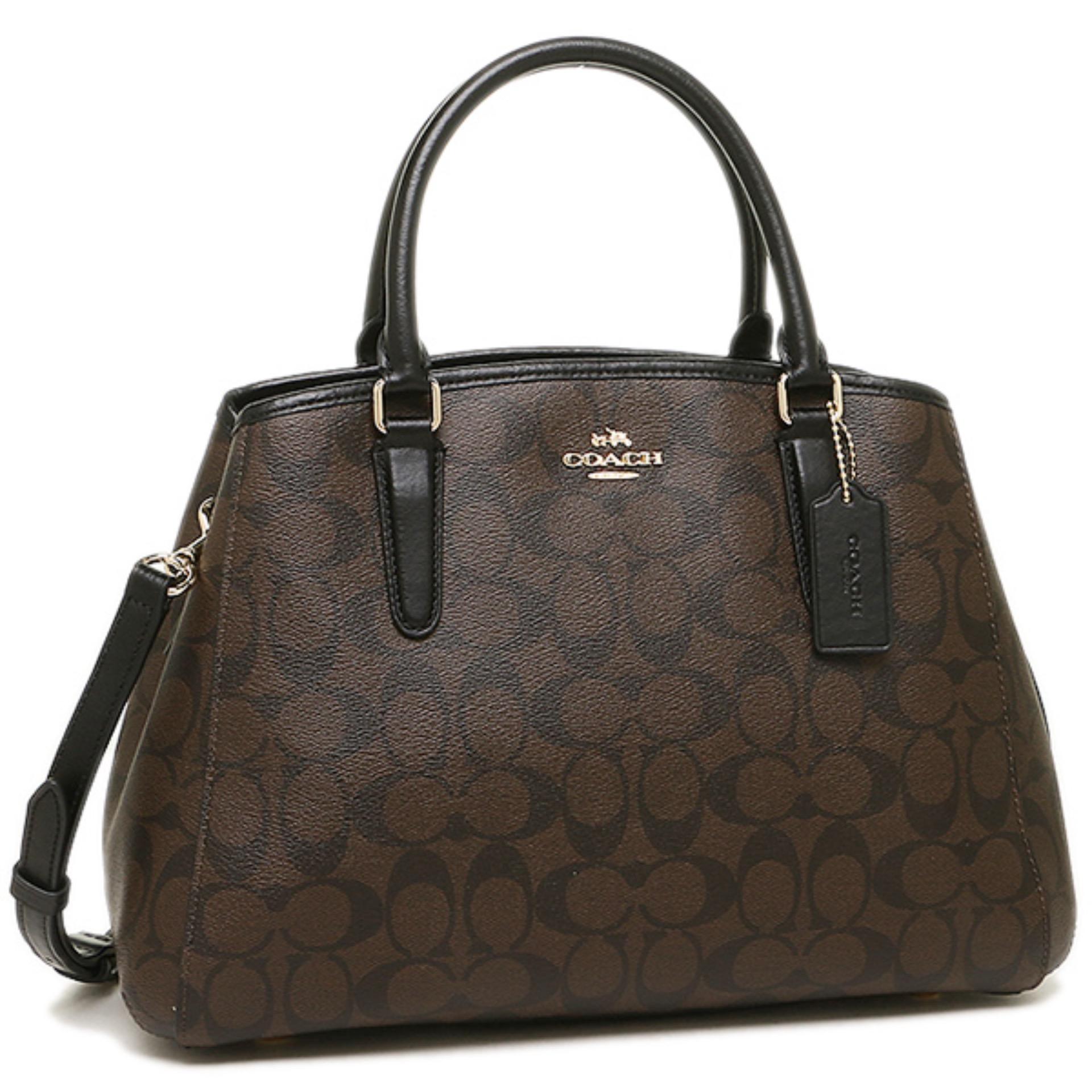 Coach Margot Signature Brown Black F58310 AUTHENTIC ORIGINAL USA Store