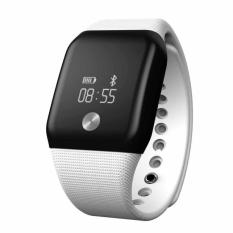 Coconie A88 + Jam Tangan Bluetooth Monitor Detak Jantung Darah Oksigen Monitor Smart Gelang Putih