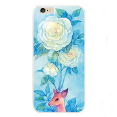 Warna Menggambar Emboss Case untuk IPhone 5 (Biru)