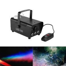 Warna-warni 400 Watt Fogger Kabut Asap Mesin dengan Lampu Warna (Merah, Biru, Hijau) berkabel Jarak Jauh Pengendali untuk Pesta Konser Live DJ Bar KTV Tahap Efek-Internasional