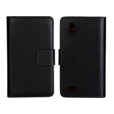Colorful Leather Case untuk HTC Desire V T328W (Hitam)-Intl.