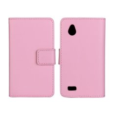 Colorful Leather Case untuk HTC Desire V T328W (Pink)-Intl.