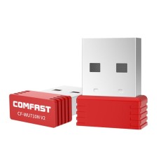 COMFAST CF-WU925A 600 Mbps WIFI WIFI Adapter Dual Band 2.4G/5g 11AC Adaptor Jaringan Nirkabel dengan Built-in Antena untuk Desktop Laptop Tablet PC Merah-Intl