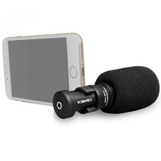 Comica Cvm-vs08 Video Microphone-profesional Mini Cardioid Kondensor Directional Shot Portable Ponsel MIC untuk Smartphone/iphone/ipad /Samsung/Huawei Dll dengan Angin Muff dan Windscreen-Intl