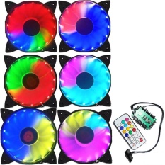 Tas Komputer PC Kipas Angin Pendingin RGB Adjustable LED 120 Mm Tenang Radiator