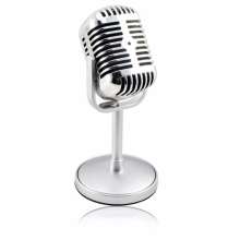 Condenser Microphone Classical Design Vintage Retro - Silver